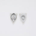 Oval Madonna Medal Connector Charms in Three Finishes view 3