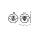 Spider and Web Charm Assortment Metal Pendant for Jewelry Making view 3