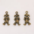 Jester Figure Charm In 2 Metal Finishes For Jewelry Making view 3