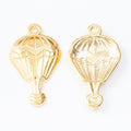 Vintage Air Balloon Charms in Multiple Finishes for Jewelry Making view 3
