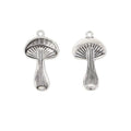 Mushroom Metal Charm In 2 Finish Options for Jewelry Making view 3