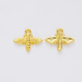 Spread Wing Bee Metal Charms In Five Finishes For Jewelry Making view 3