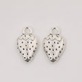 Strawberry Charm In 2 Metal Finishes For Jewelry Making view 3