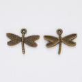 Mini Dragonfly Charm Metal Pendant for Jewelry Making view 3