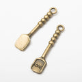 Love Garden Spade Metal Charm Pendant in 2 Finishes for DIY Jewelry view 3
