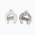 Good Luck Horseshoe Metal Charm 2 Finish Options Craft Supply view 3