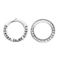 Forever In My Heart Round Message Charm in Three Finishes view 3