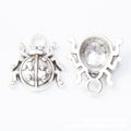 Double Sided Beetle Antique Metal Charms Jewelry Findings view 3