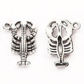Antique Bronze and Silver Lobster Charms for Jewelry Making view 3
