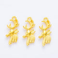Leaping Stag Charm Metal Jewelry Making Component Pendant view 3