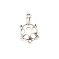 Openwork Shell Turtle Metal Charms in 3 Pictured Finishes view 3