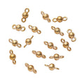 Round Bead Connector in 4 Metal Finishes for Jewelry Making view 3