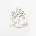 Buddha Head Metal Charms In Two Antique Finishes For Jewelry Making view 3