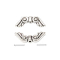 Curled Wing Spacer Beads in Two Sizes and Antique Finishes view 3