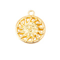 Vintage Finish Metal Openwork Sun Face Charms in 4 Style Options view 3