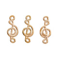 Treble Clef Charm in 4 Metal Finishes for Jewelry Making view 3