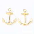 Classic Anchor Charm in Three Vintage Metal Finishes view 3
