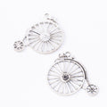 Spoked Penny-Farthing Bicycle Charm in 2 Finishes for Jewelry Making view 3