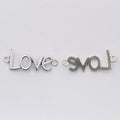 Script Love Double Loop Jewelry Connector Component view 3