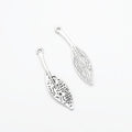 Filigree Long Leaf Metal Charms in Two Antique Finishes view 3