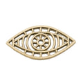 Openwork Eye Connector Charms in Antique Bronze, Antique Silver view 3