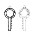Round Head Key Metal Charms in Two Finishes for Jewelry Making view 3