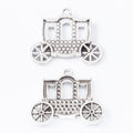 Openwork Carriage Charm Metal Jewelry Making Component view 3
