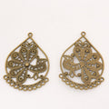 Peacock Teardrop Chandelier Connector in Two Antique Finishes view 3