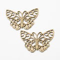 Filigree Butterfly Charm Pendants in 2 Metal Finish Options view 3