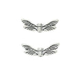 Feathered Wing Spacer Bead In Assorted Metal Finishes For Jewelry Crafts view 3