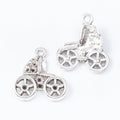 Scrollwork Baby Carriage Charm in 2 Finishes for Jewelry Making view 3