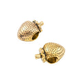 Strawberry Slider Bead in 2 Metal Finishes for Jewelry Making view 3