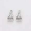 Turreted Castle Charm Metal Pendant for Jewelry Making view 3