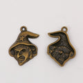 Witch Face Charm In 3 Metal Finishes For Jewelry Making view 3