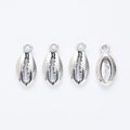 Cowrie Shell Detailed Metal Charm in 4 Finishes for Crafting view 3