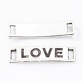 LOVE Letter Bar Connectors in Three Metal Finishes view 3