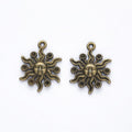 Layered Ray Sun Charm Metal Pendant for Jewelry Making view 3