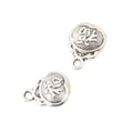 Fortune Pouch Charm Chinese Character Metal Pendant in Three Finishes view 3