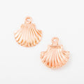 Scallop Shell Metal Charms in Seven Finishes for Jewelry Making view 3