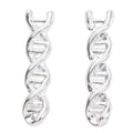 DNA Helix Charm in 4 Metal Finishes for Jewelry Making view 3