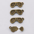 Retro Sunglasses Metal Charms in Five Metallic Finishes view 3