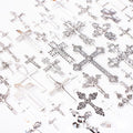 Assorted Antique Silver Cross Metal Charms in Seventy Designs view 3