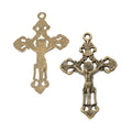 Ornate Crucifix Pendant Charms in Three Finishes for Jewelry Making view 3
