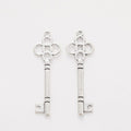 8-Finish Clover Bow Key Metal Jewelry Components for Crafts view 3
