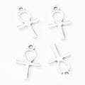 Ankh Charm Small Metal Pendant in Two Finishes for Jewelry Making view 3
