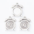 Alarm Clock Round Cabochon Setting Charm For Jewelry Making view 3