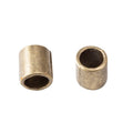Smooth Cylinder Large-Hole Metal Beads in 2 Finishes view 3