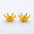 Openwork Crown Charm In 6 Metal Finishes For Jewelry Making view 3