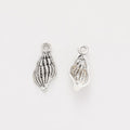 Small Spiral Seashell Charm Pendants in Eight Finishes view 3
