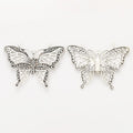 Large Filigree Butterfly Metal Charms in Three Finishes view 3